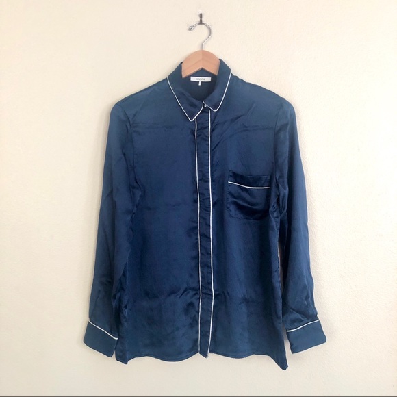 {Ganni} Trinity Seersucker Button Down/Trouser SET - Picture 8 of 15